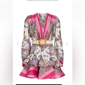 Bronx and Banco
Bedouin Silk-Blend Paisley Minidress 8